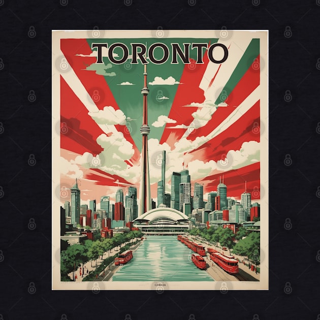 Toronto Canada Vintage Poster Tourism 3 by TravelersGems